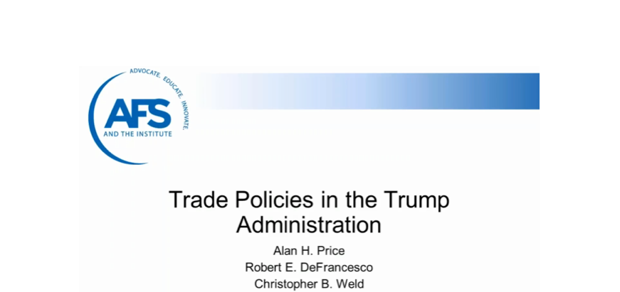 AFS Webinar + MFG.com, on Trump's Trade Policies